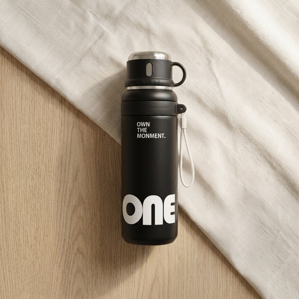 Homero Stylish Stainless Steel Leak Proof Thermal Water Bottle - 1000ml