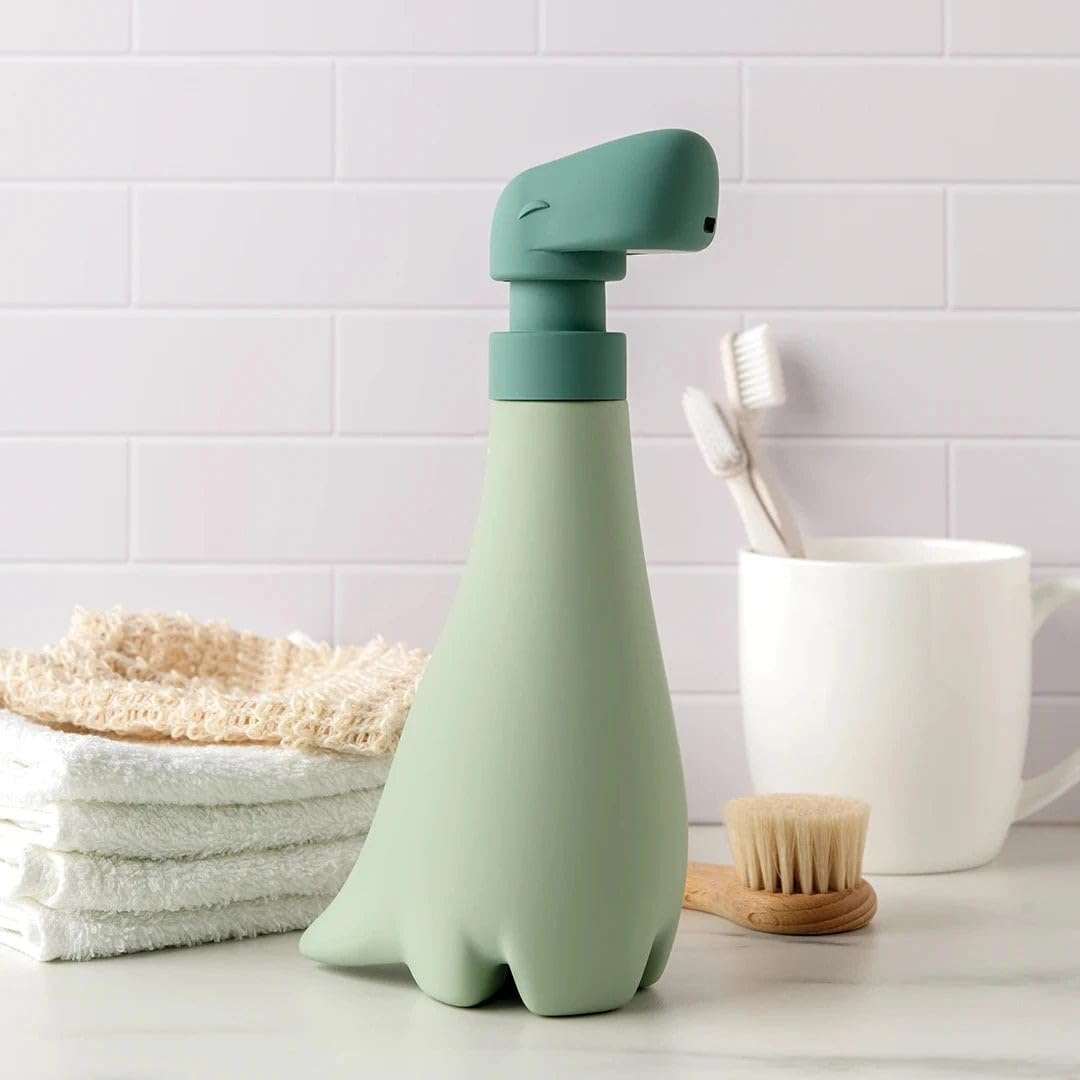 Cute Dinosaur Ceramic Pump Soap Dispenser Bottle - 260ml