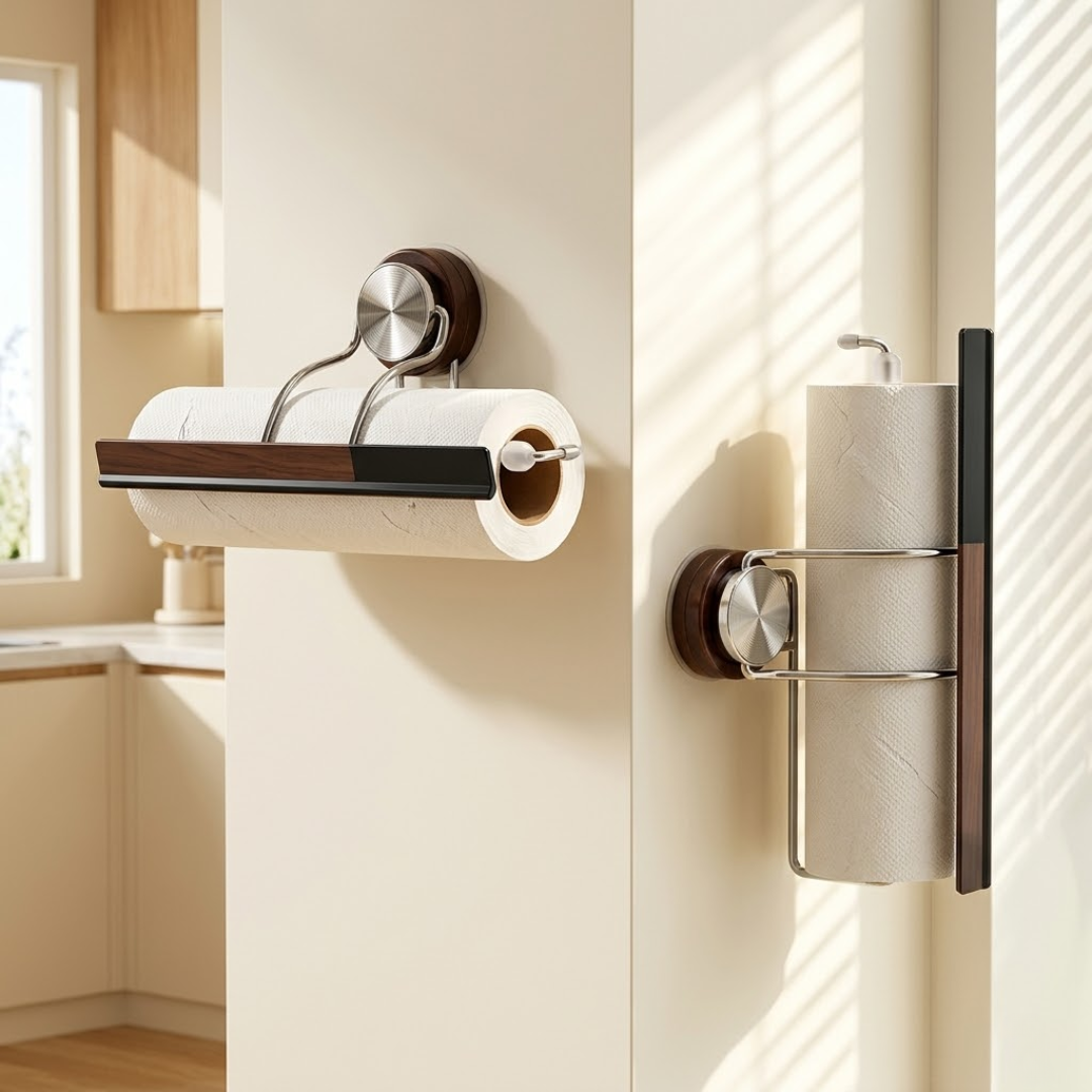 Multipurpose  Suction Cup Kitchen Tissue Roll Holder