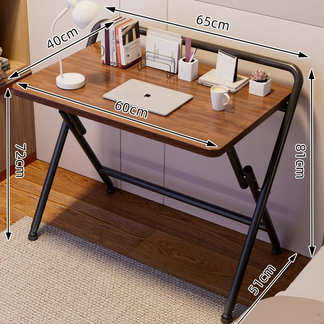 Portable Foldable Office and Study Table with Adjustable Feet