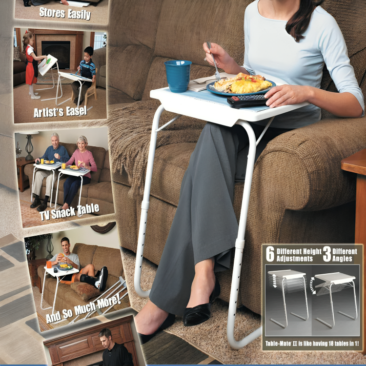 Multipurpose Height Adjustable Folding Laptop Table