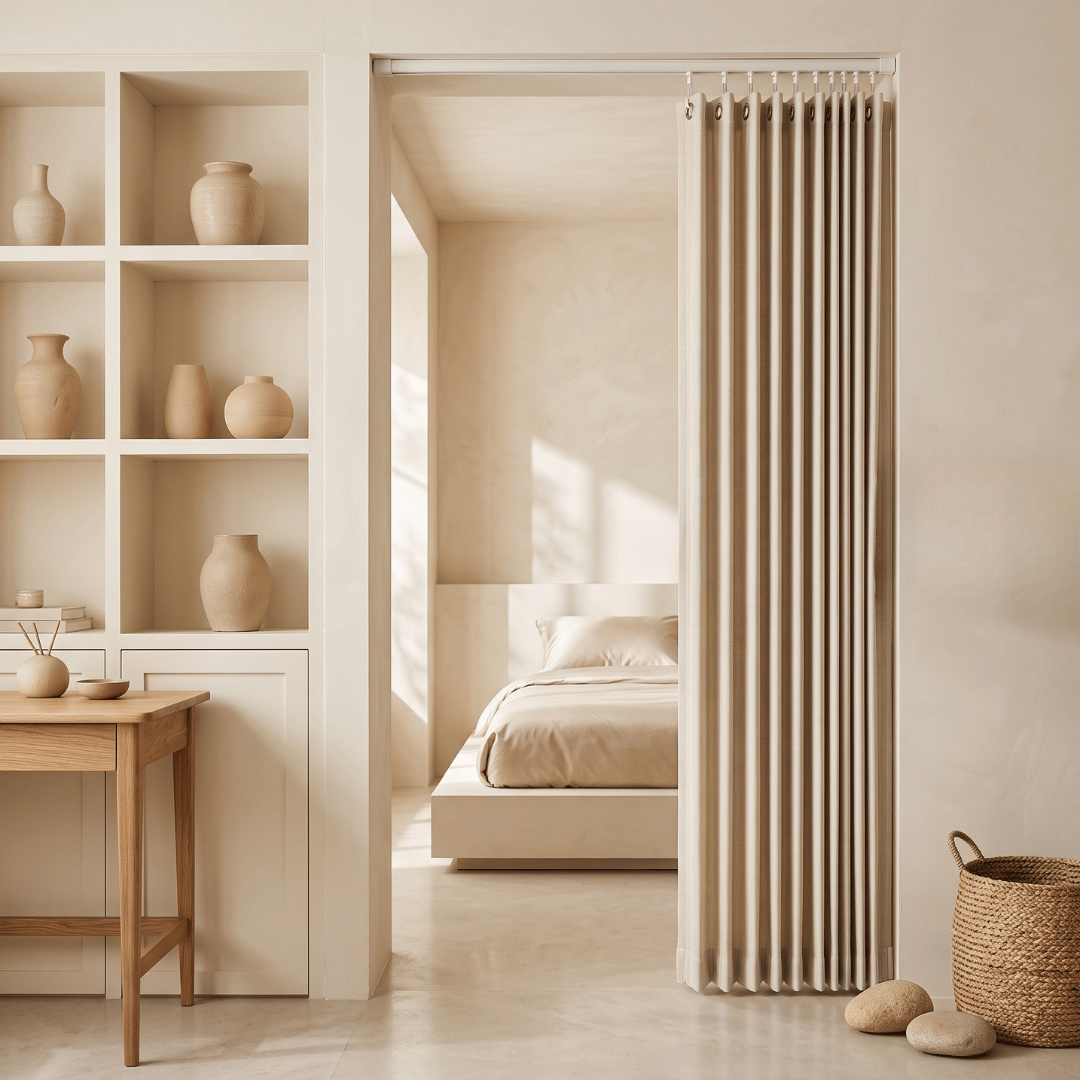 Accordion Style Magnetic Folding Door Curtain