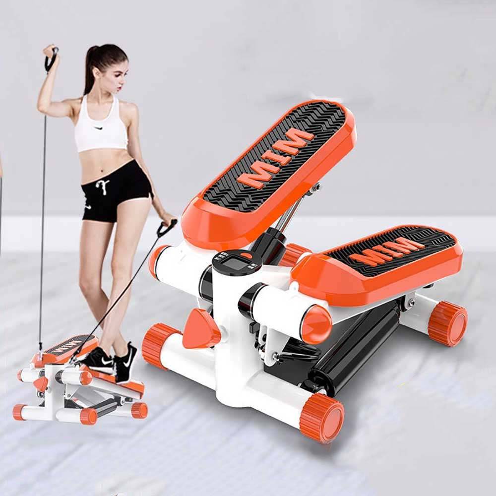 Homero Mini Fitness Stepper Machine with Adjustable Resistance Bands and LCD Display