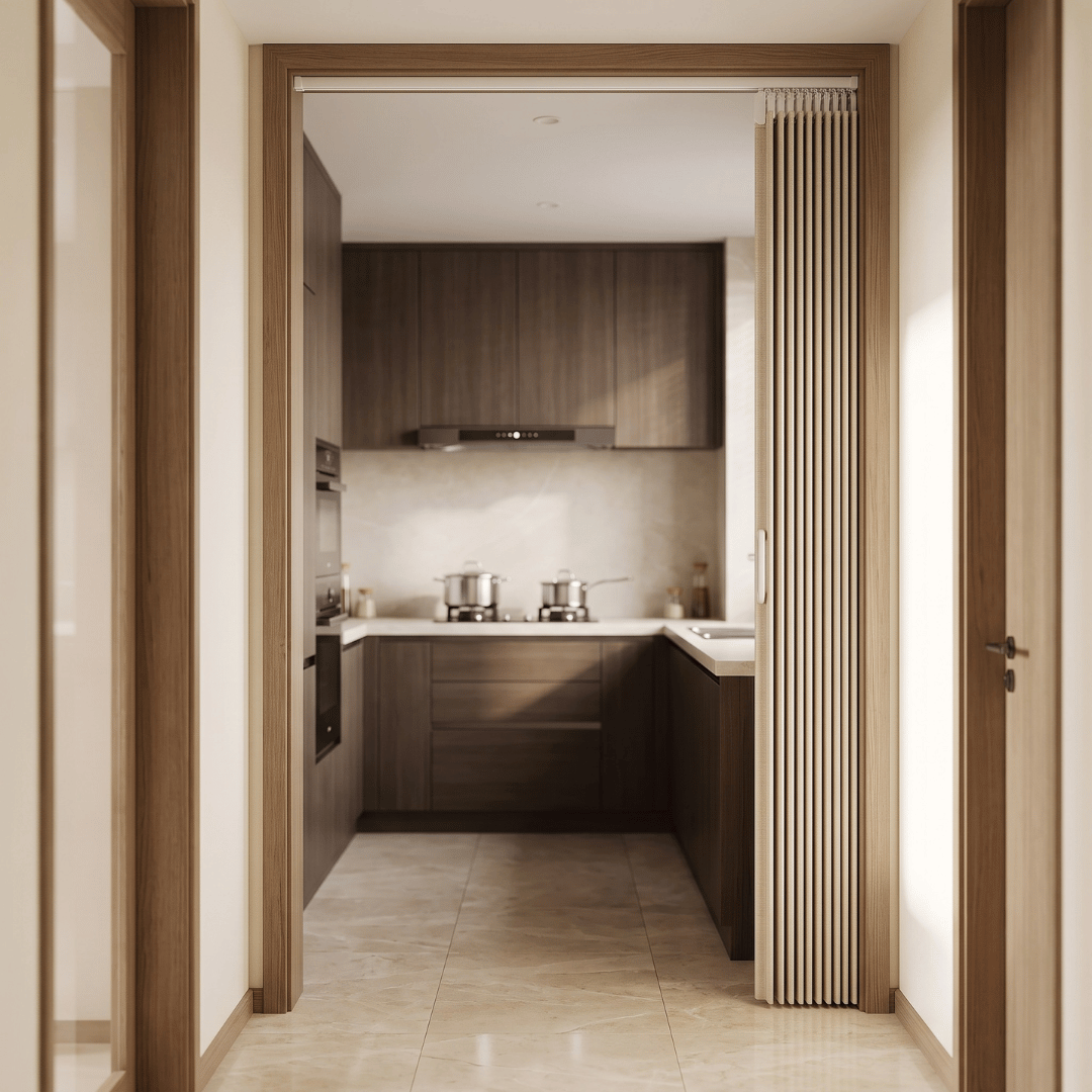 Accordion Style Magnetic Folding Door Curtain