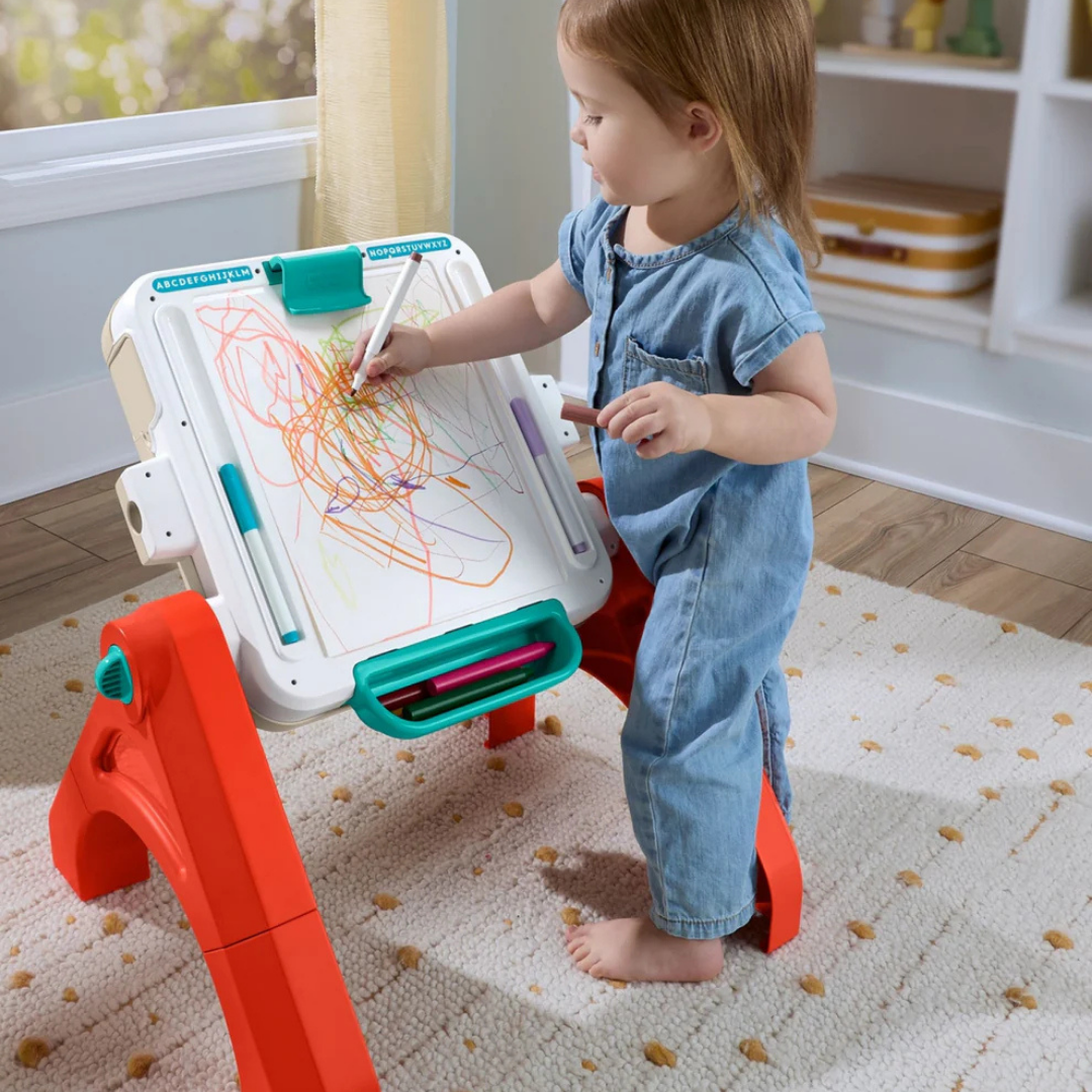 HOMERO  4-in-1 Laugh Learn Educational Activity Table with Musical Easel Toy