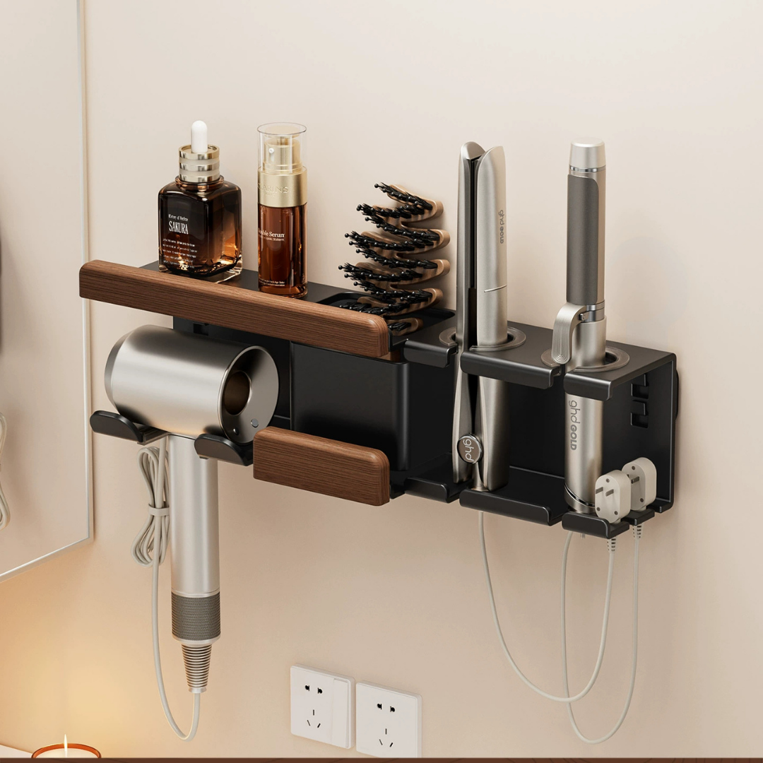 Multi Functional Storage Design Walnut Wood Organizer Set