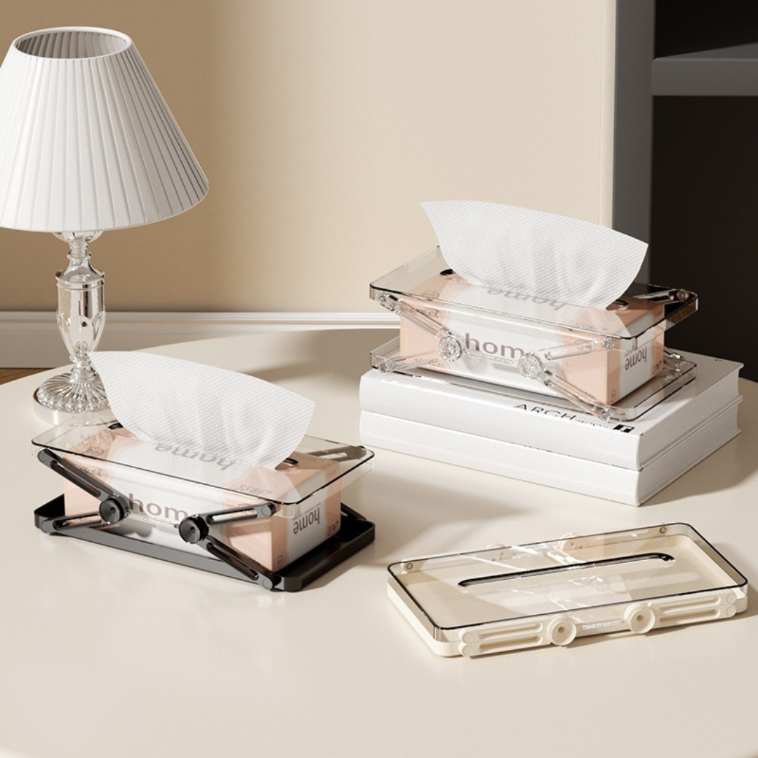 Premium Spring Lift Anti Slip Base Tissue Box