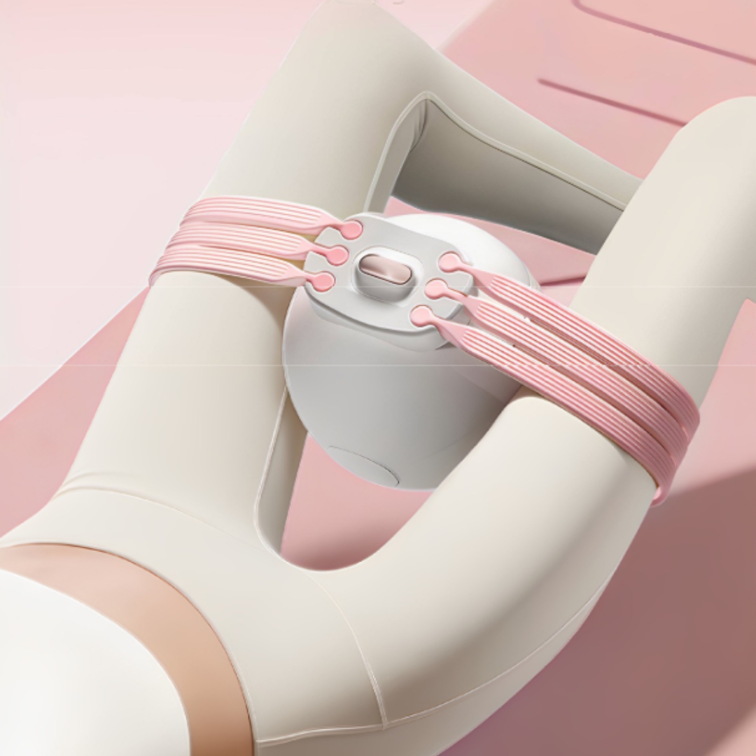 Adjustable Pelvic Floor Muscle Trainer With Thigh Toning Ball (Pink)