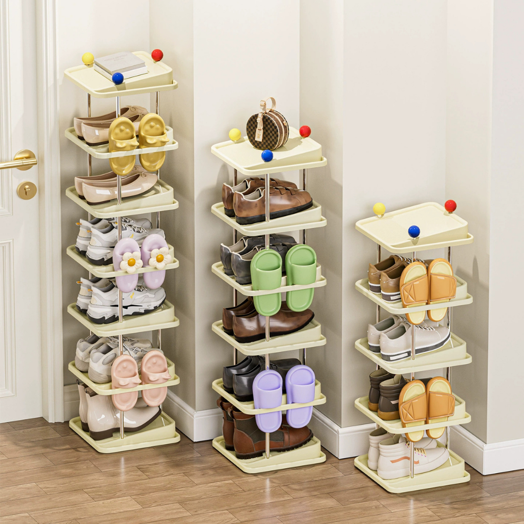 HOMERO Multipurpose Collapsible Integrated Shoe Rack