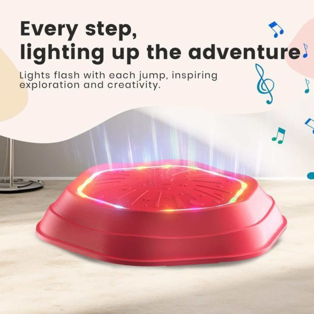 HOMERO  Interactive Balance Musical Light Up Stepping Stones - Set 5 Pcs