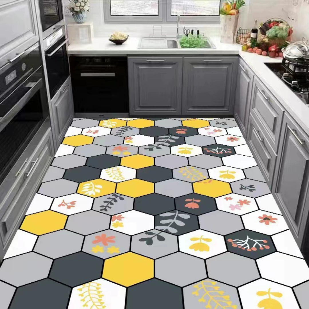 HOMERO Modern Kitchen Anti-Slip Waterproof Floor Mat
