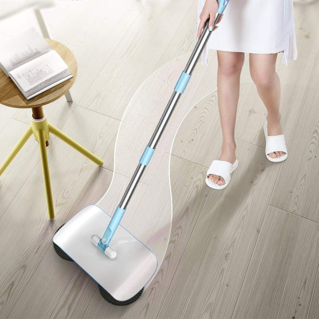 3 in 1 Hand Push Sweeper Mop Broom with Dustbin Household Floor Cleaning Tool