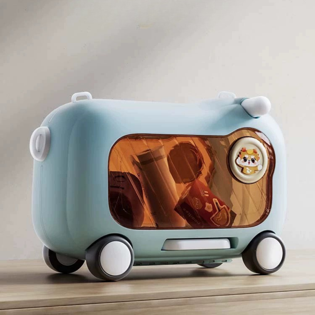 2 in 1 Ride On & Travel Suitcase with Smooth 360° Dual Caster Wheels