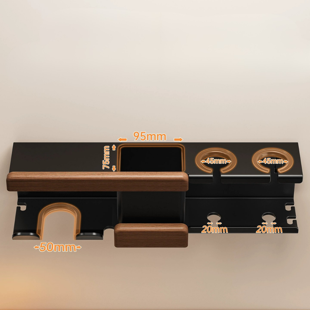 Multi Functional Storage Design Walnut Wood Organizer Set