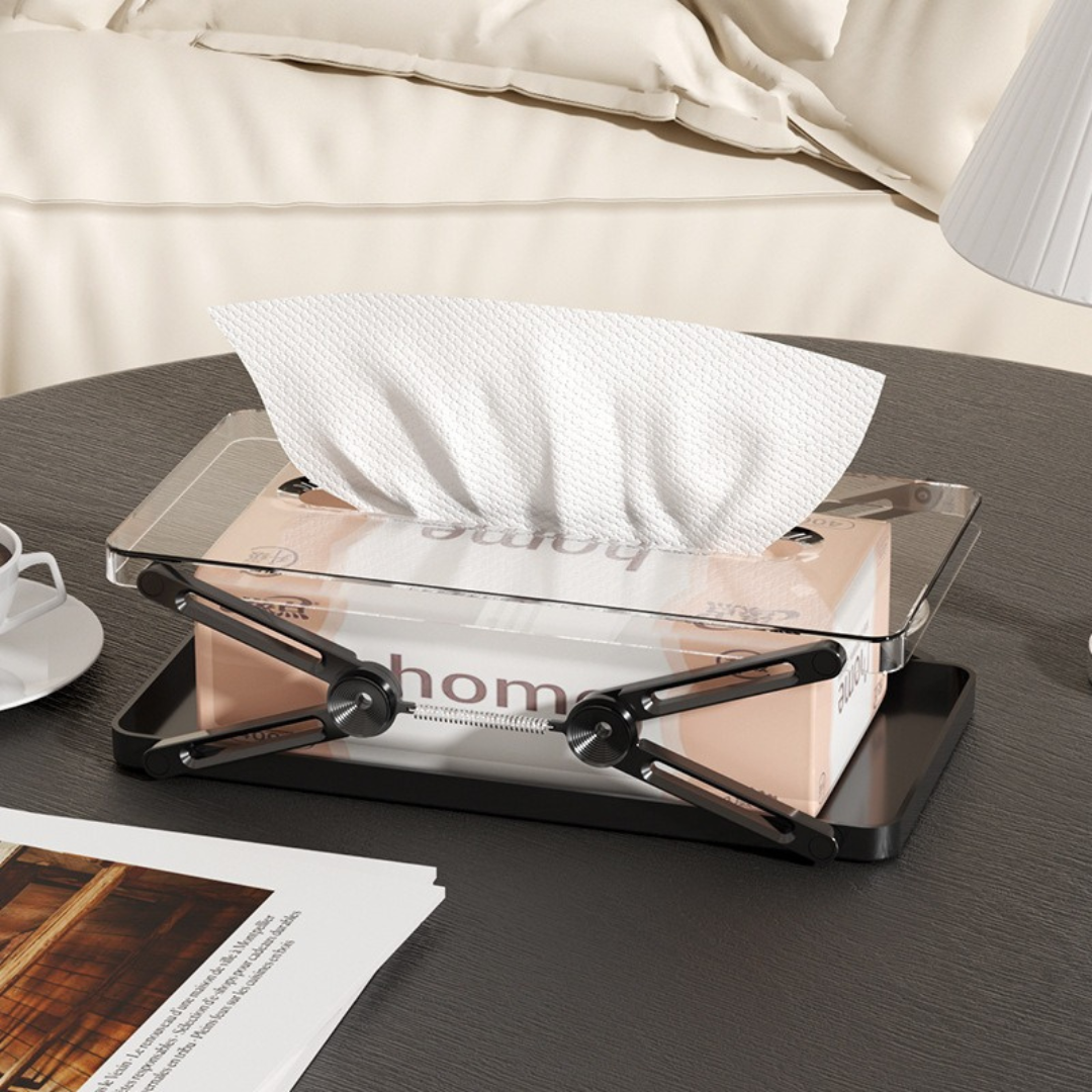 Premium Spring Lift Anti Slip Base Tissue Box