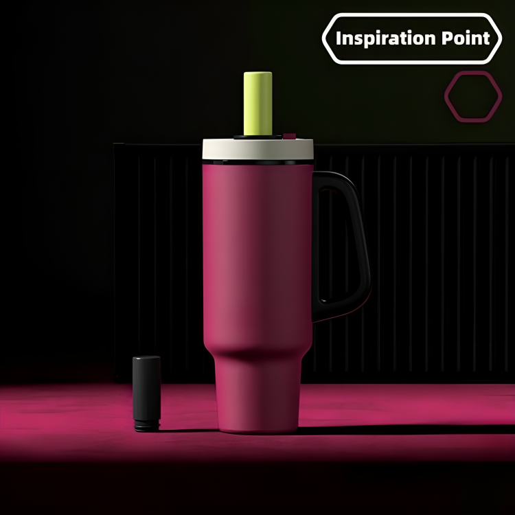 Homero Premium Trendy One-Touch Opening Vacuum Insulated Cup - 1100mL