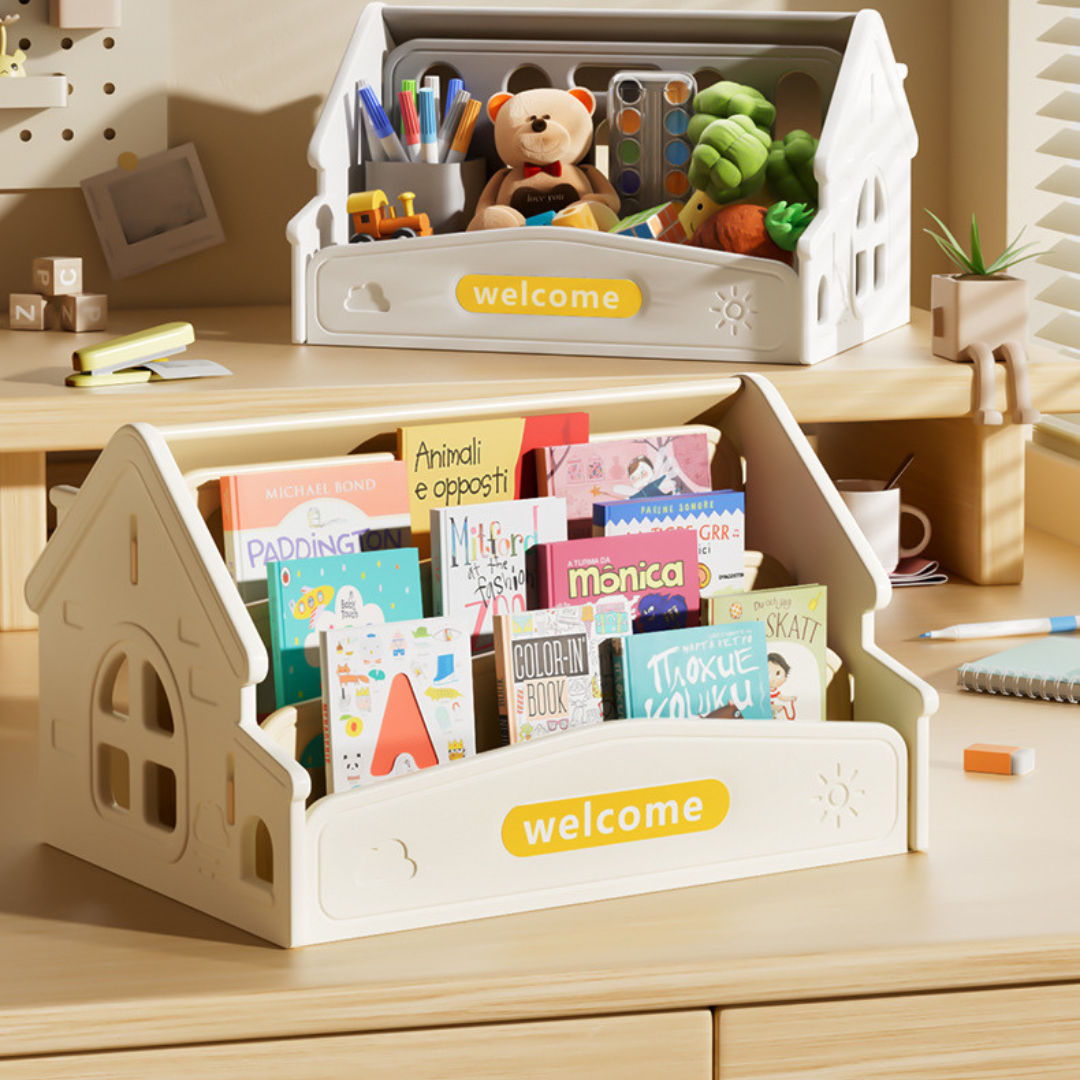 3-Layer Multi-Functional Kids Desktop Organizer with Drawing Board