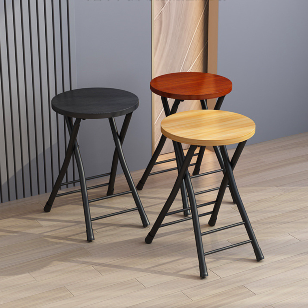 Homero Portable Design Heavy Duty Round Folding Stool Chair