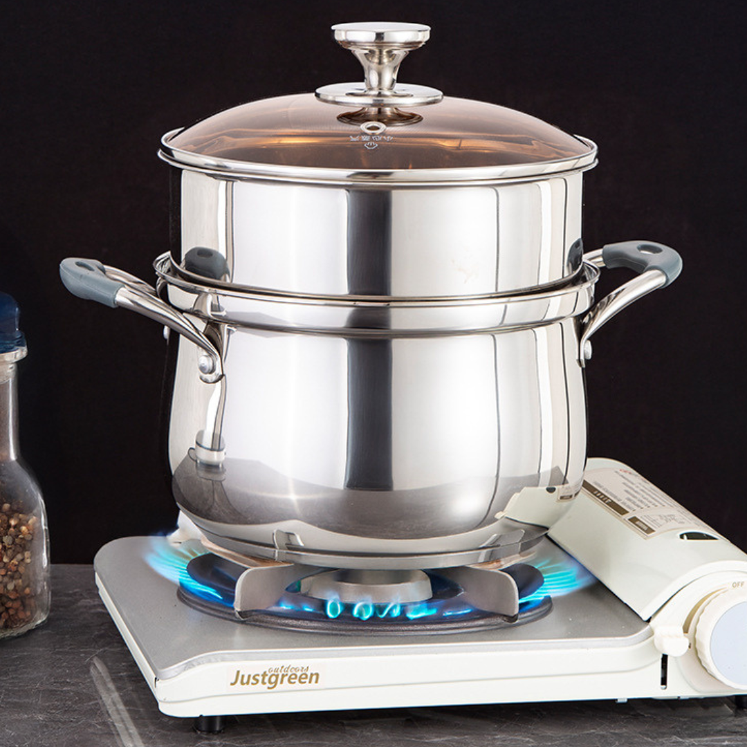 Multi-Purpose Premium Stainless Steel Double Layer Soup Pot
