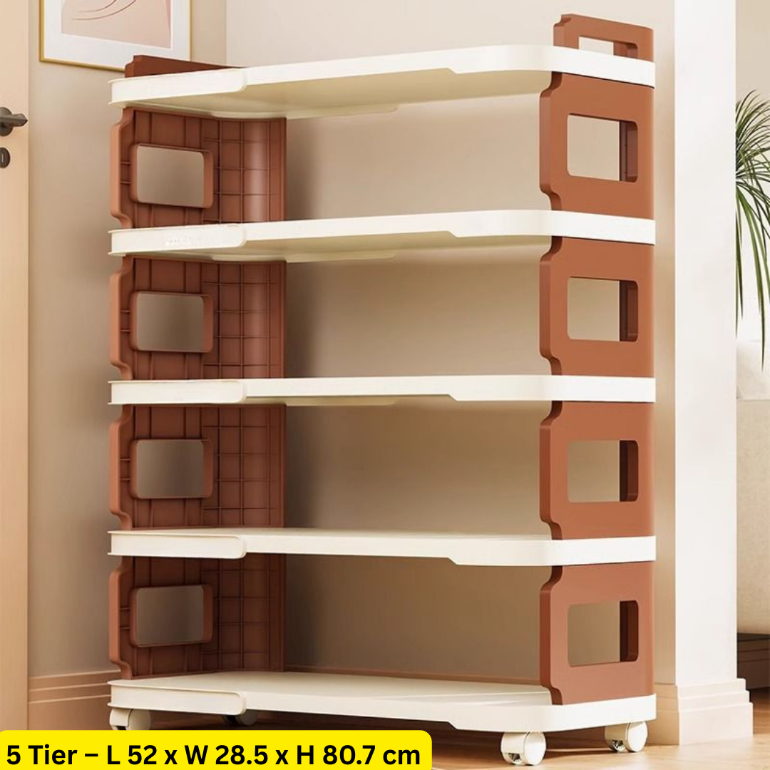 Homero Multipurpose Multi-Layer Shoe Rack With Wheels