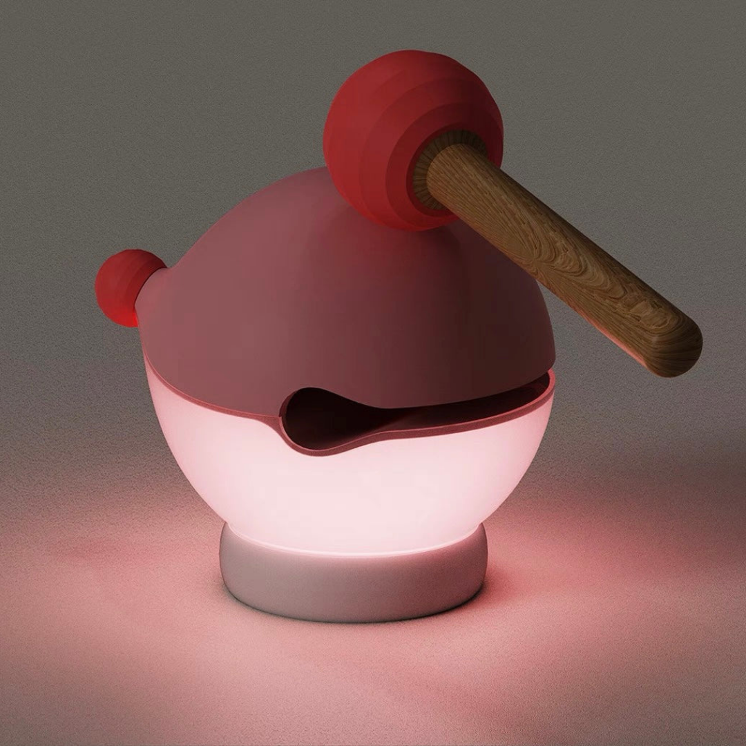 Homero Stress Reducing Wooden Fish Knock Lamp (Green)