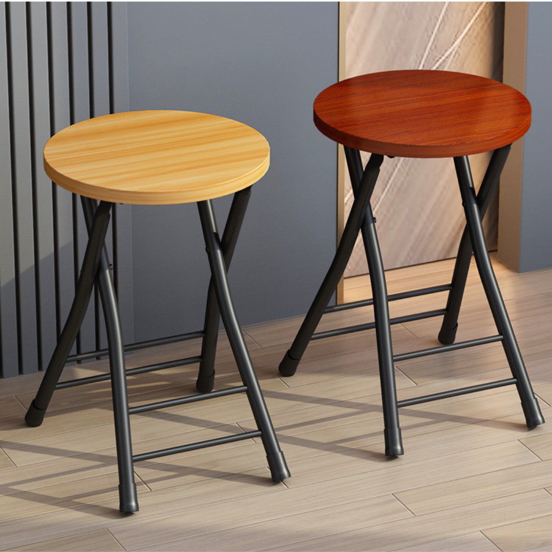Homero Portable Design Heavy Duty Round Folding Stool Chair