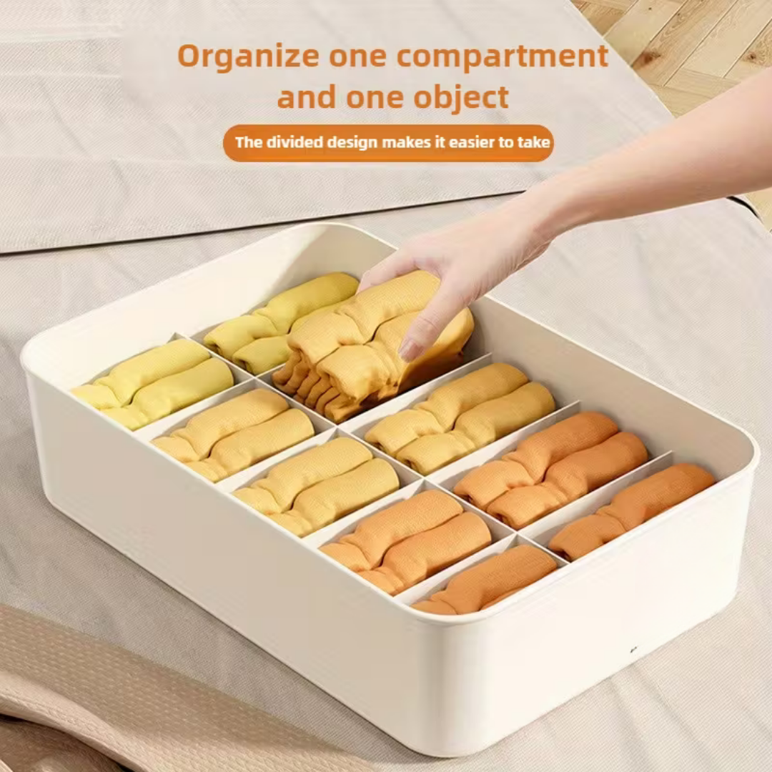 Smart Compartment Airtight Stackable Multipurpose Cloth Storage Organizer
