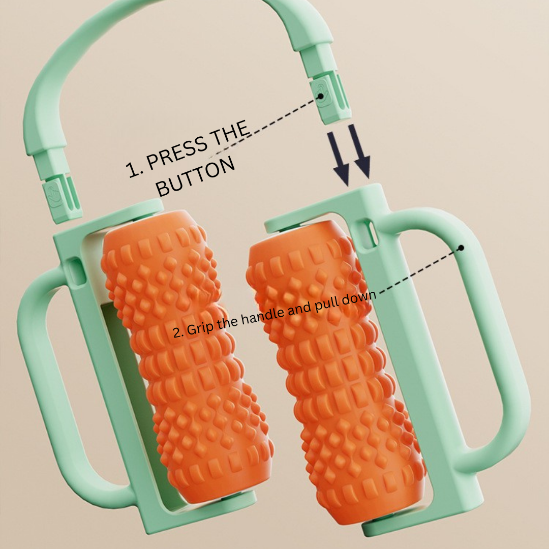 HOMERO Soft Silicone Material Deep Fascia Silicone 3D Massage Roller