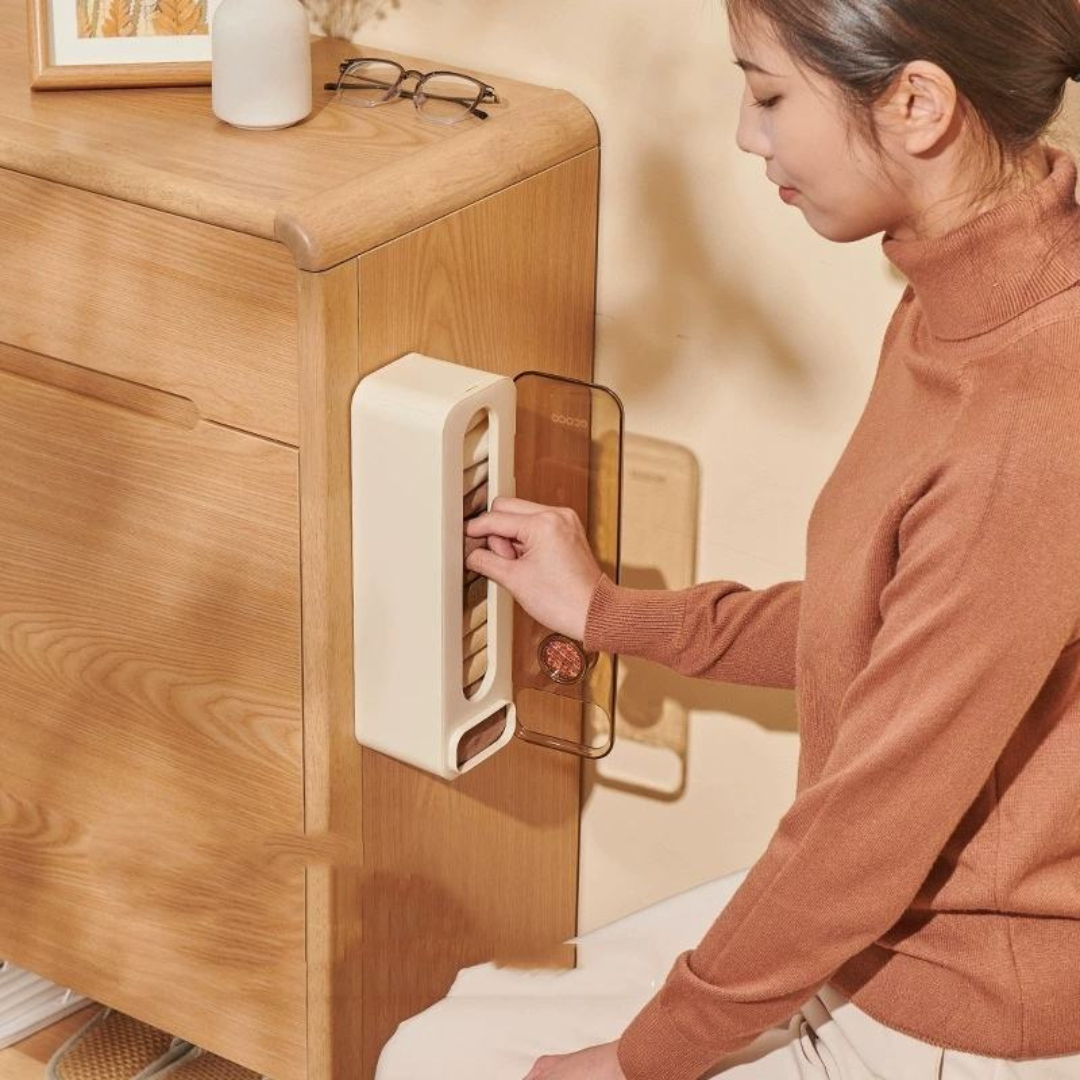 Wall Mounted Aromatherapy Wardrobe Organizer with Pull Out Storage Box