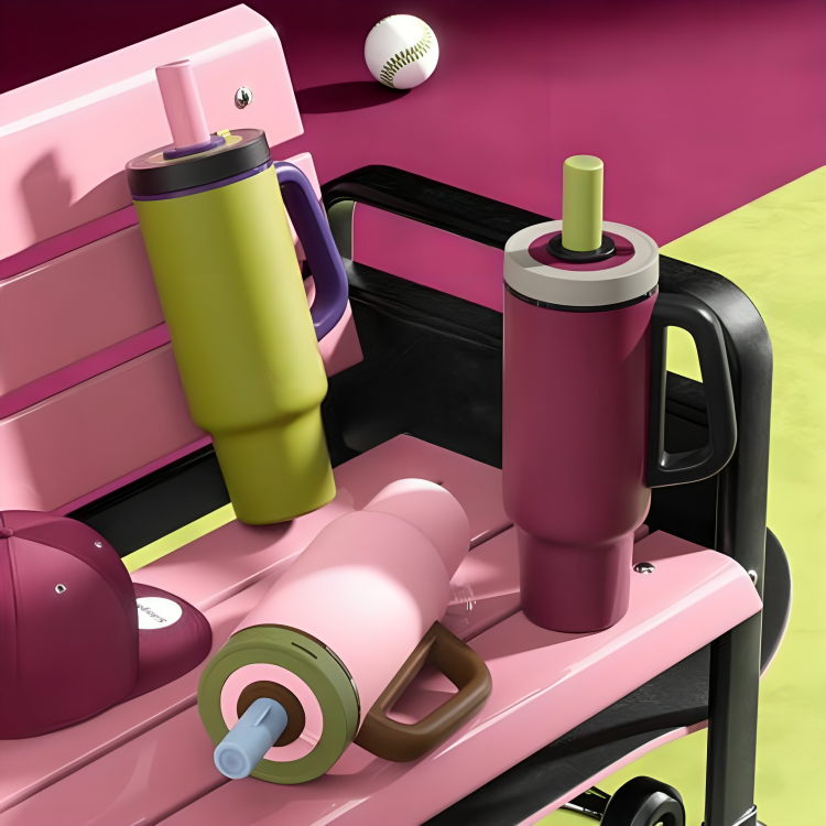 Homero Premium Trendy One-Touch Opening Vacuum Insulated Cup - 1100mL