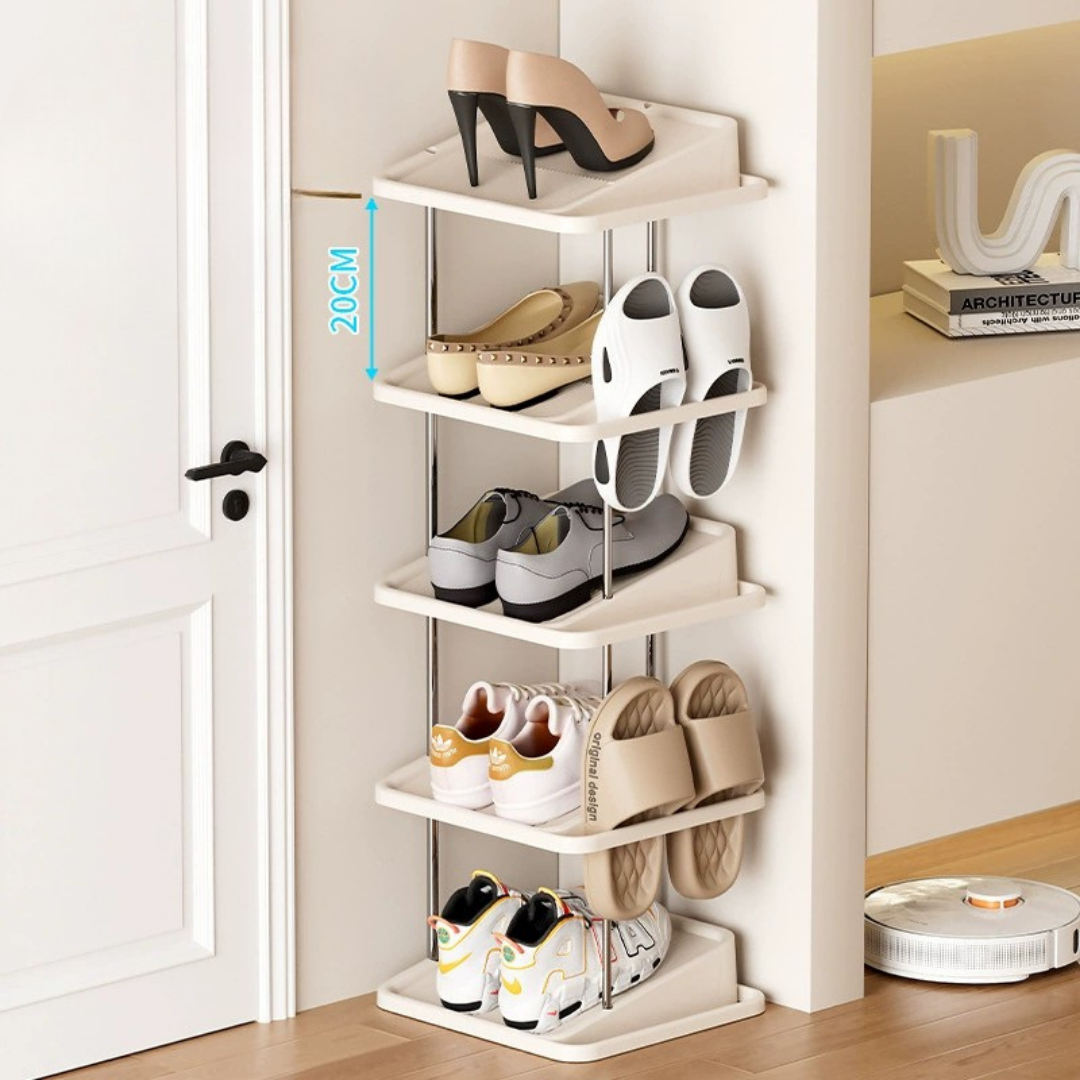 HOMERO Multipurpose Collapsible Integrated Shoe Rack