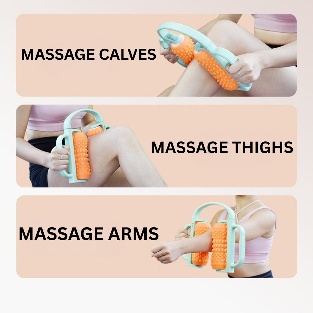 HOMERO Soft Silicone Material Deep Fascia Silicone 3D Massage Roller