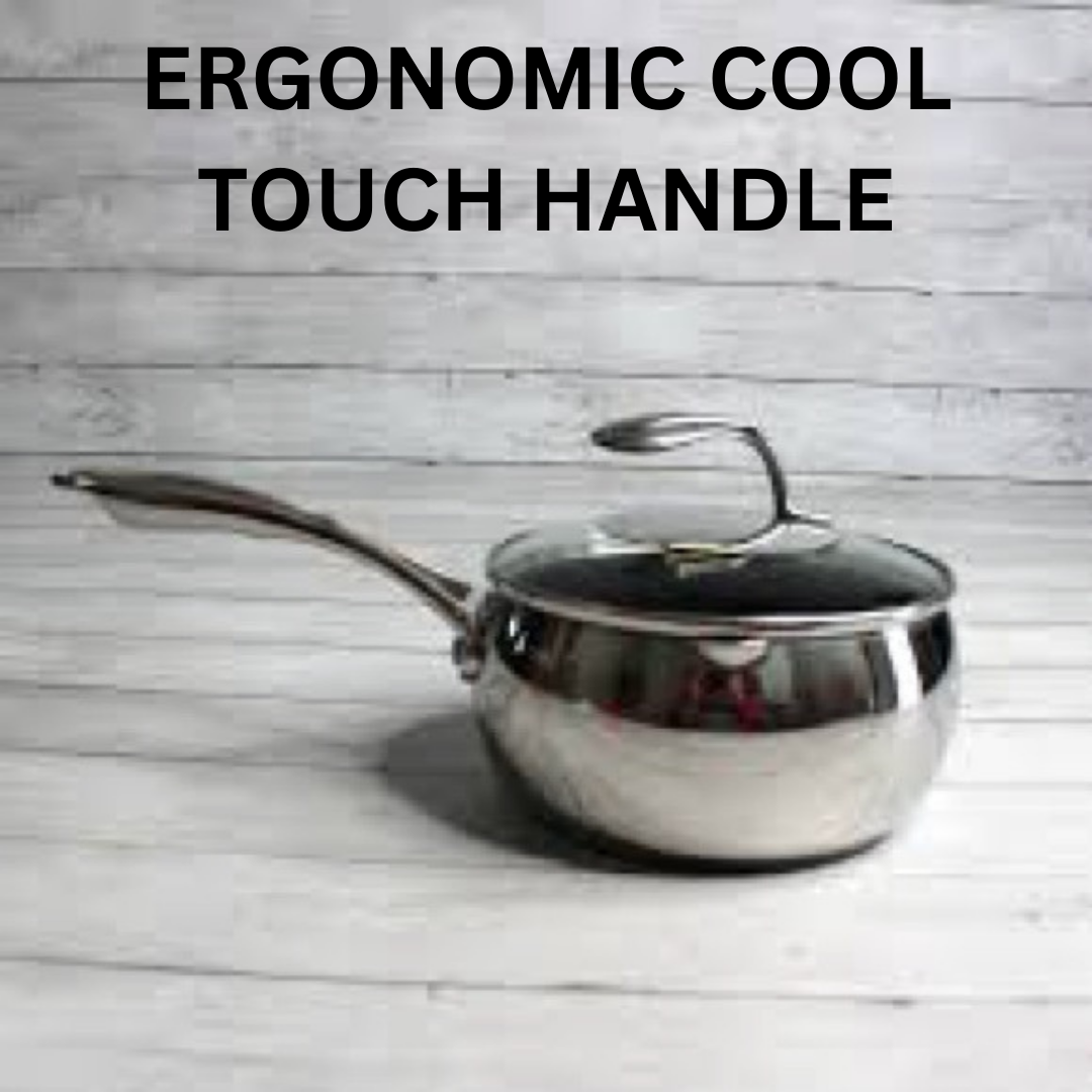 HOMERO Premium Stainless Steel Mirror Finish Versatile Cooking Saucepan