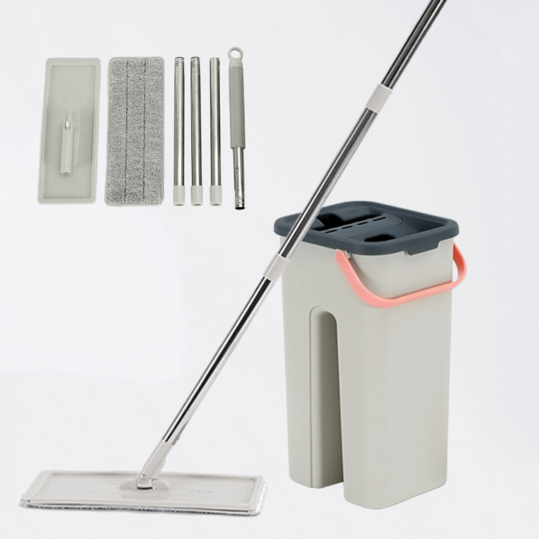 HOMERO Heavy Quality Floor Mop with Bucket Flexible 360° Smart Cleaning System