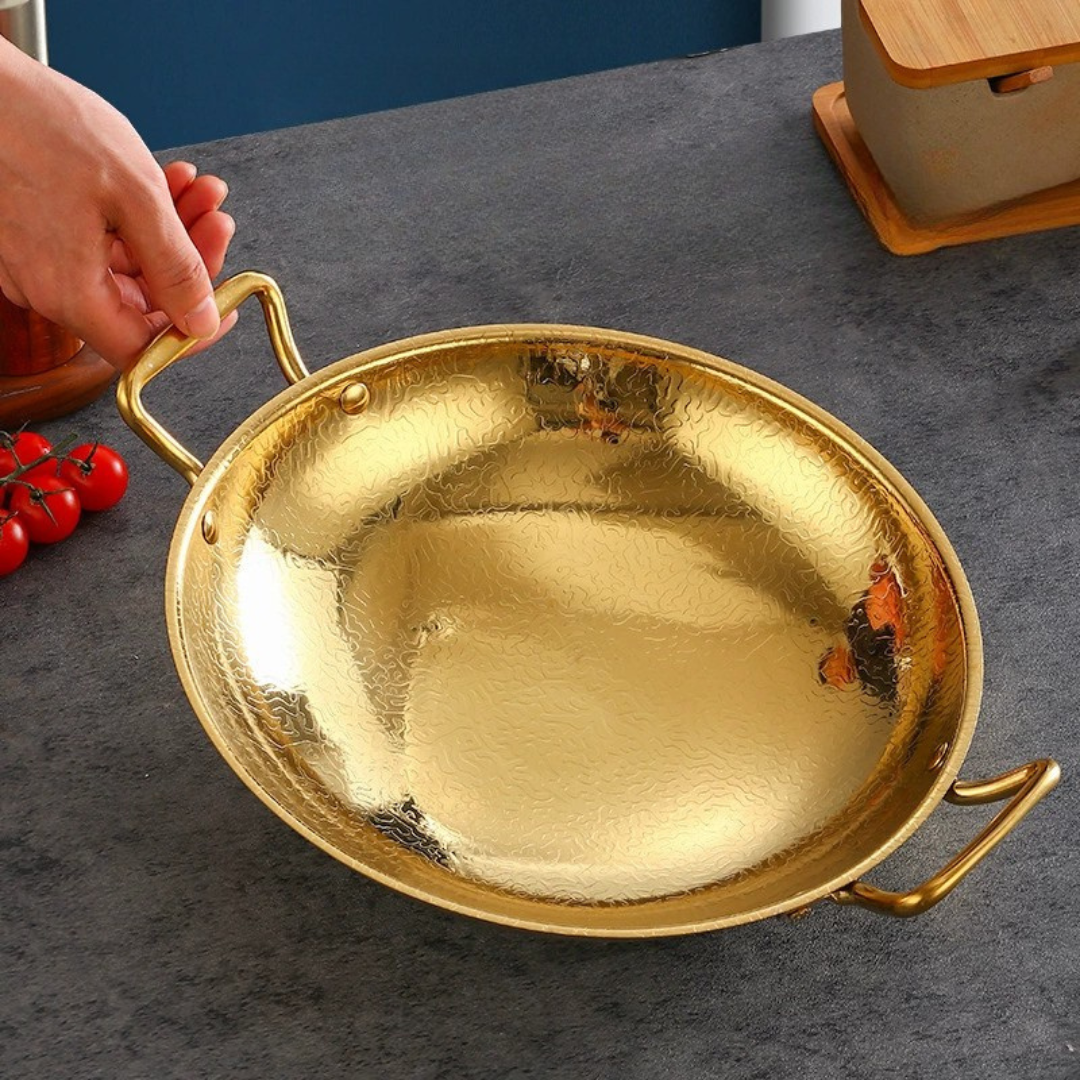Stainless Steel Snowflake Finish Heat Resistant Cooking Pot
