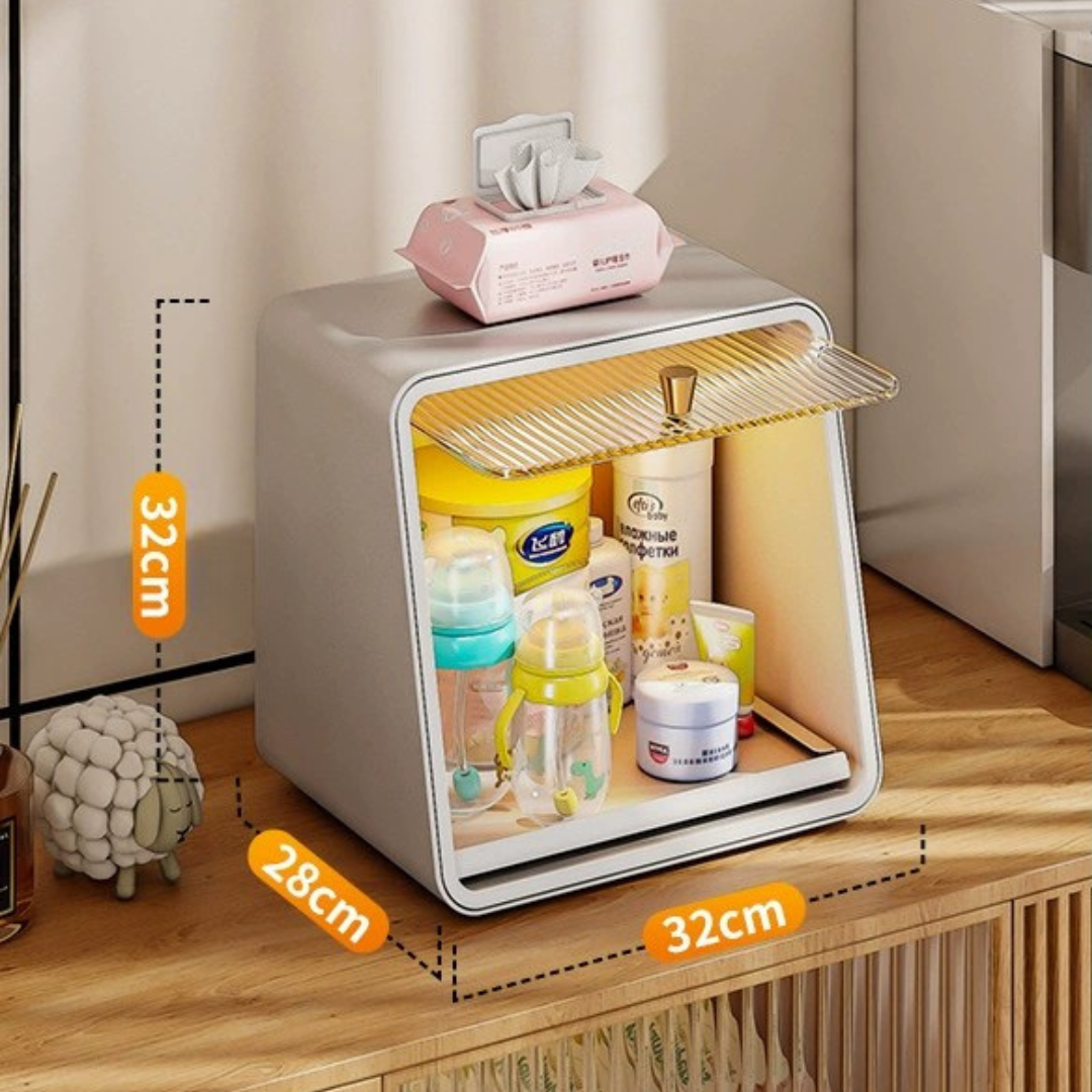 Multi-Purpose Smart Dustproof Storage Cabinet with Lighting