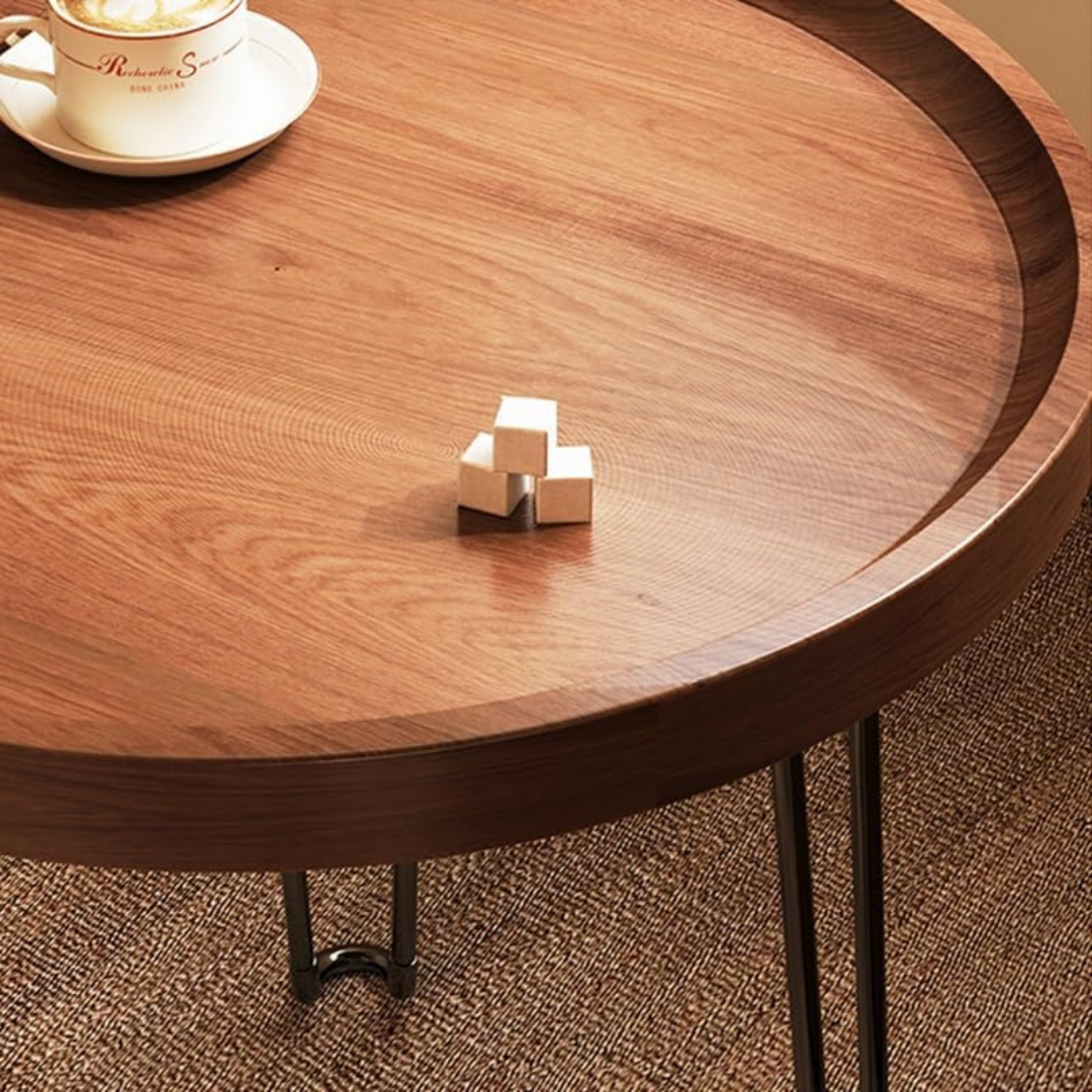 Heavy-Duty Multipurpose Foldable Metal Leg Wooden Table