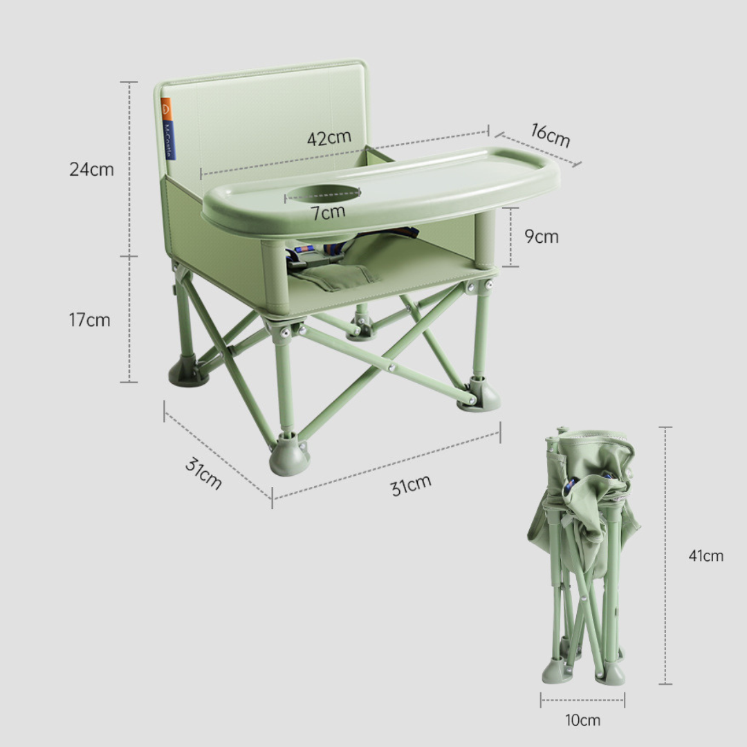 HOMERO Portable Folding Comfortable Oxford Cloth Baby Dining Chair