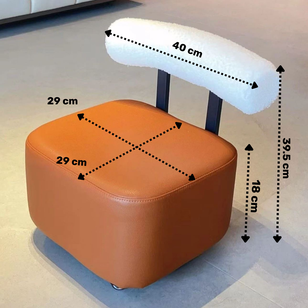 Homero 360 Degree Movable Contemporary Leisure Sofa Chair with Backrest
