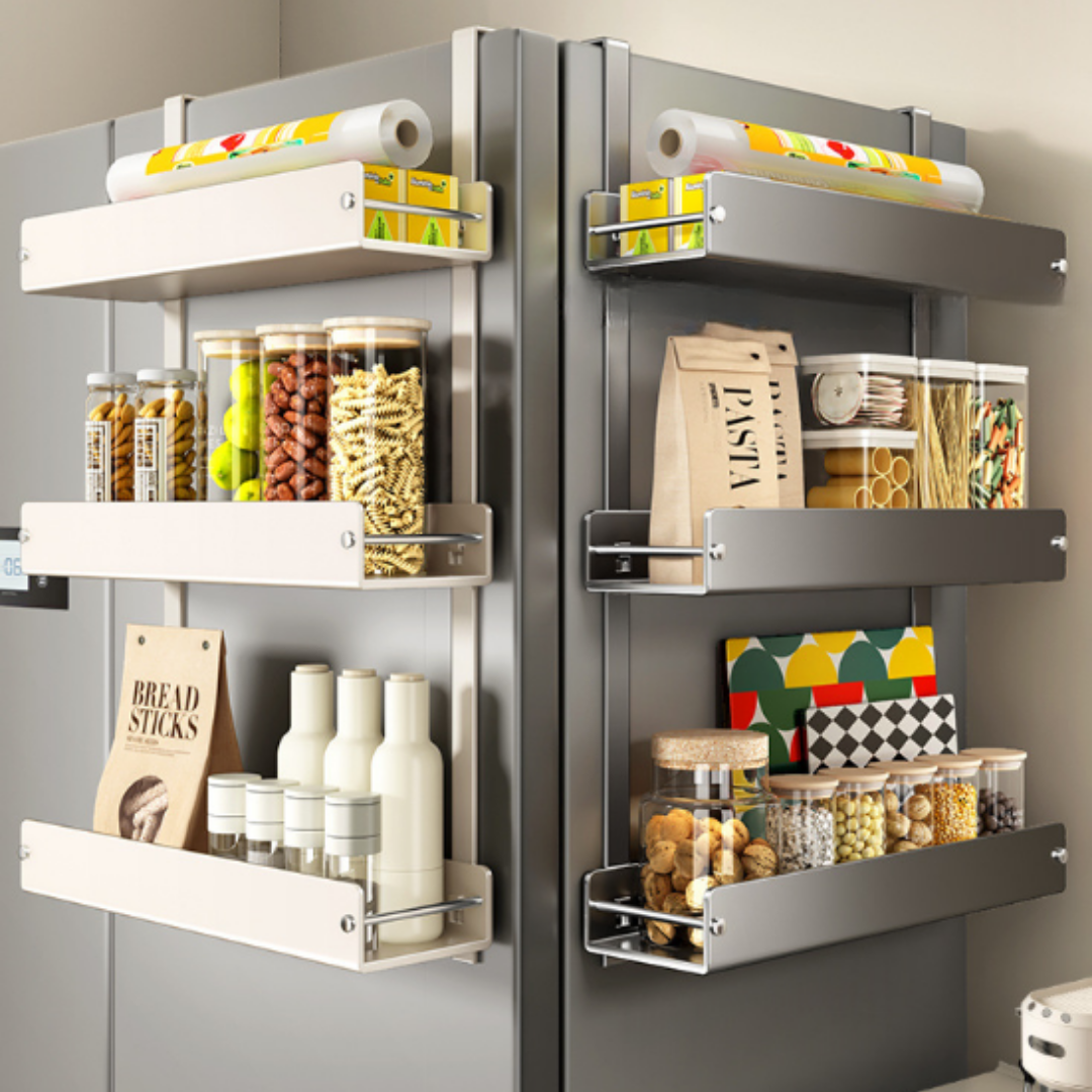 Multi-Layer Carbon Steel Refrigerator Side Storage Rack