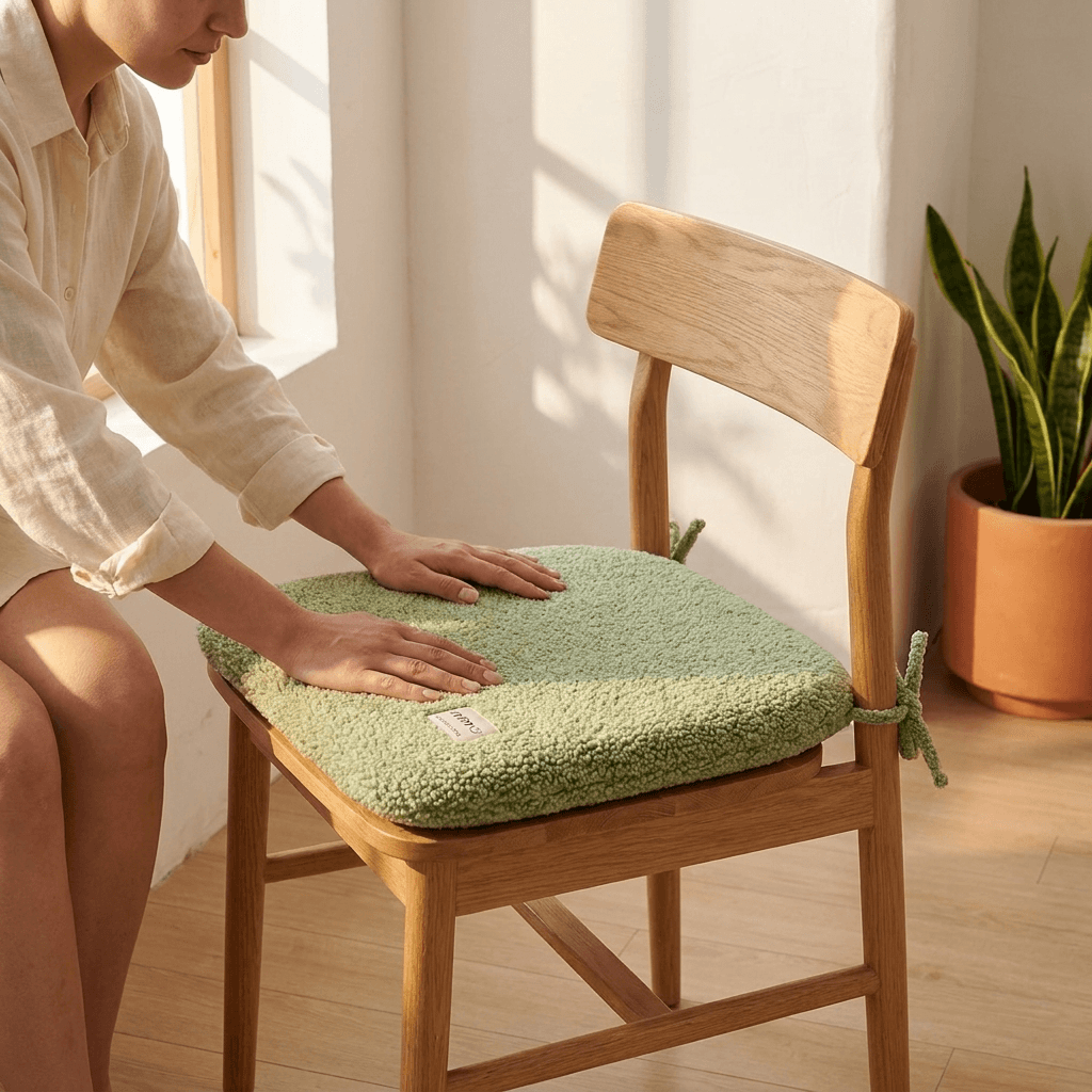 Homero Comfortable Memory Foam Seat Pad with Anti-Slip Base