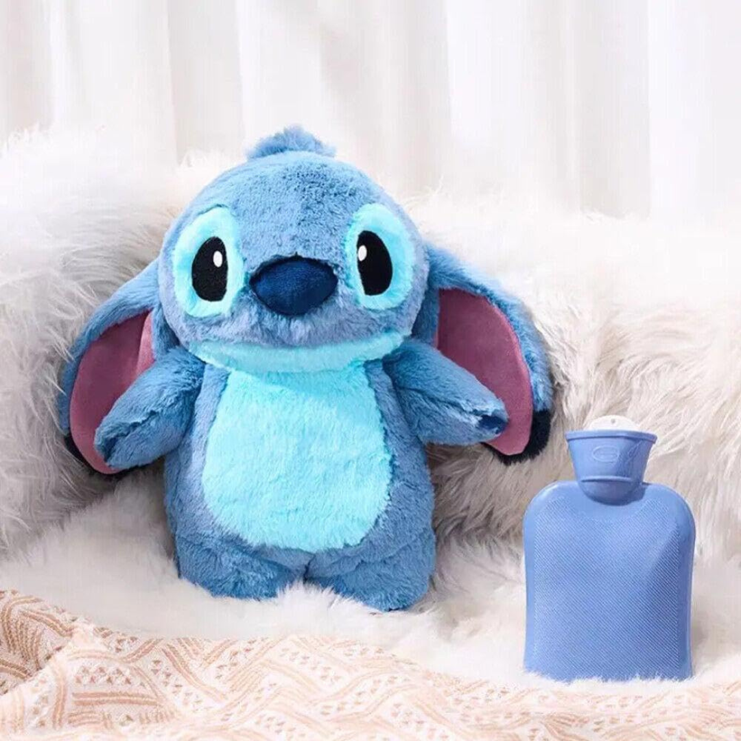 Homero Cartoon Cute Stitch Plush Hot Water Bottle