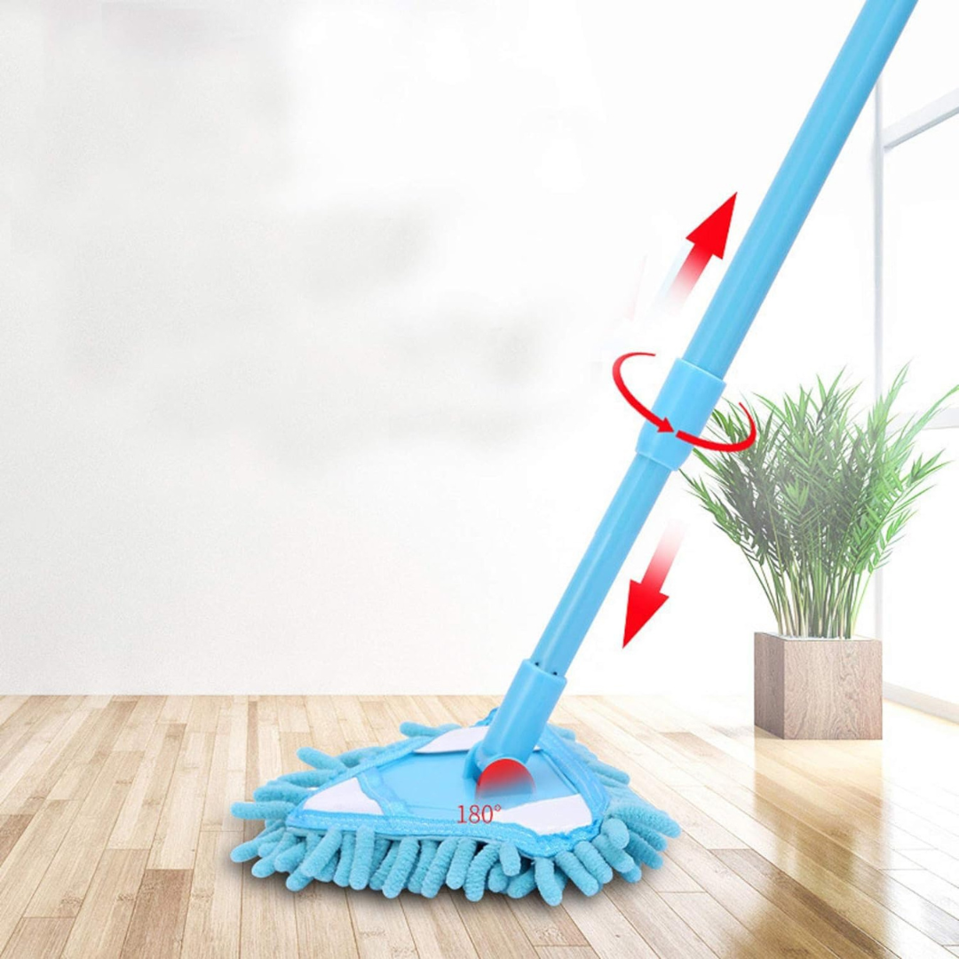 180° Rotatable Adjustable Triangle Cleaning Mop with Rotating Head