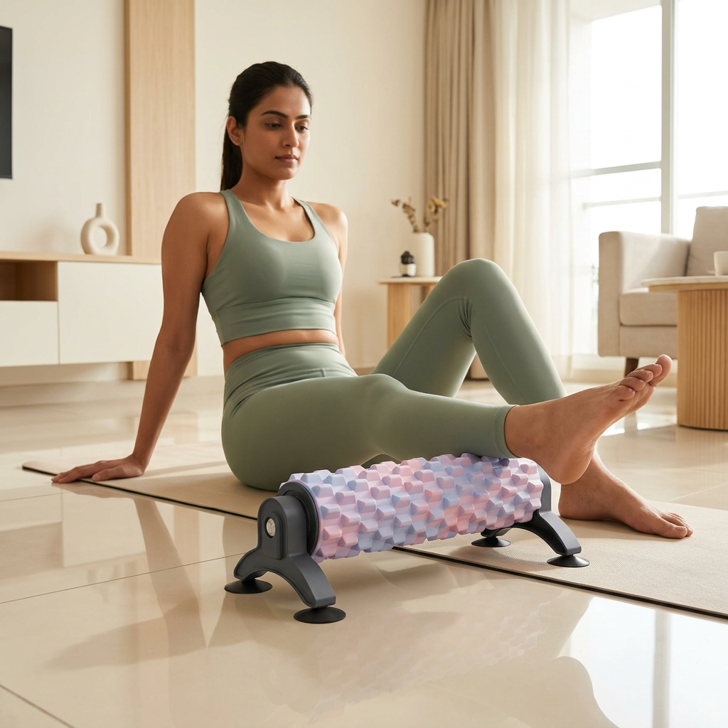 Full Body Massage EVA Foam Roller with Suction Cup