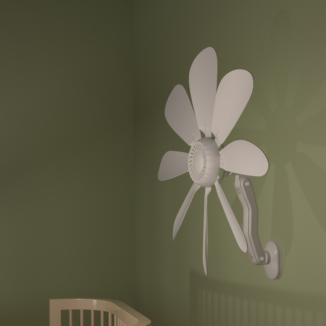 Portable 3 in 1 Rechargeable Wall Mount Clip Table Fan - 8 Blade