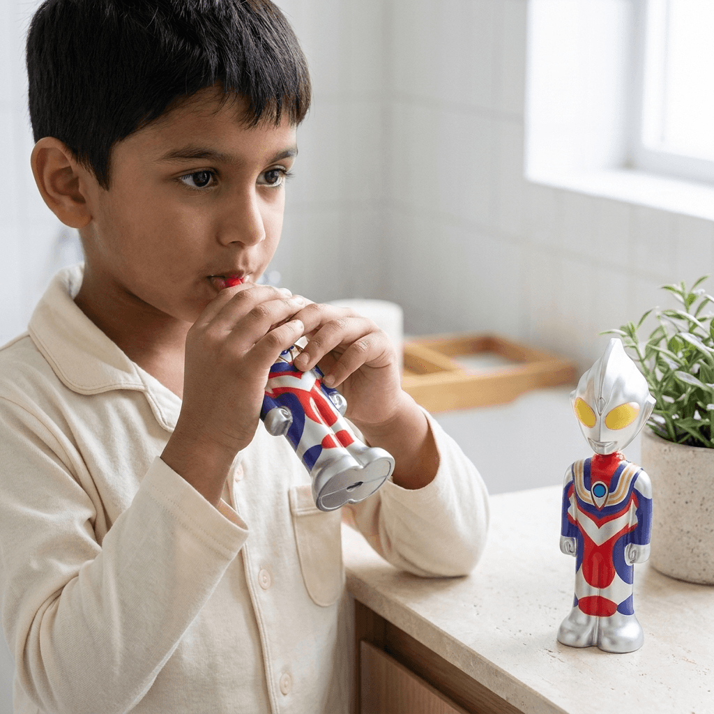 Homero Superhero Jumping Toy Toothbrush with Ultra Soft Bristles (Set of 2)
