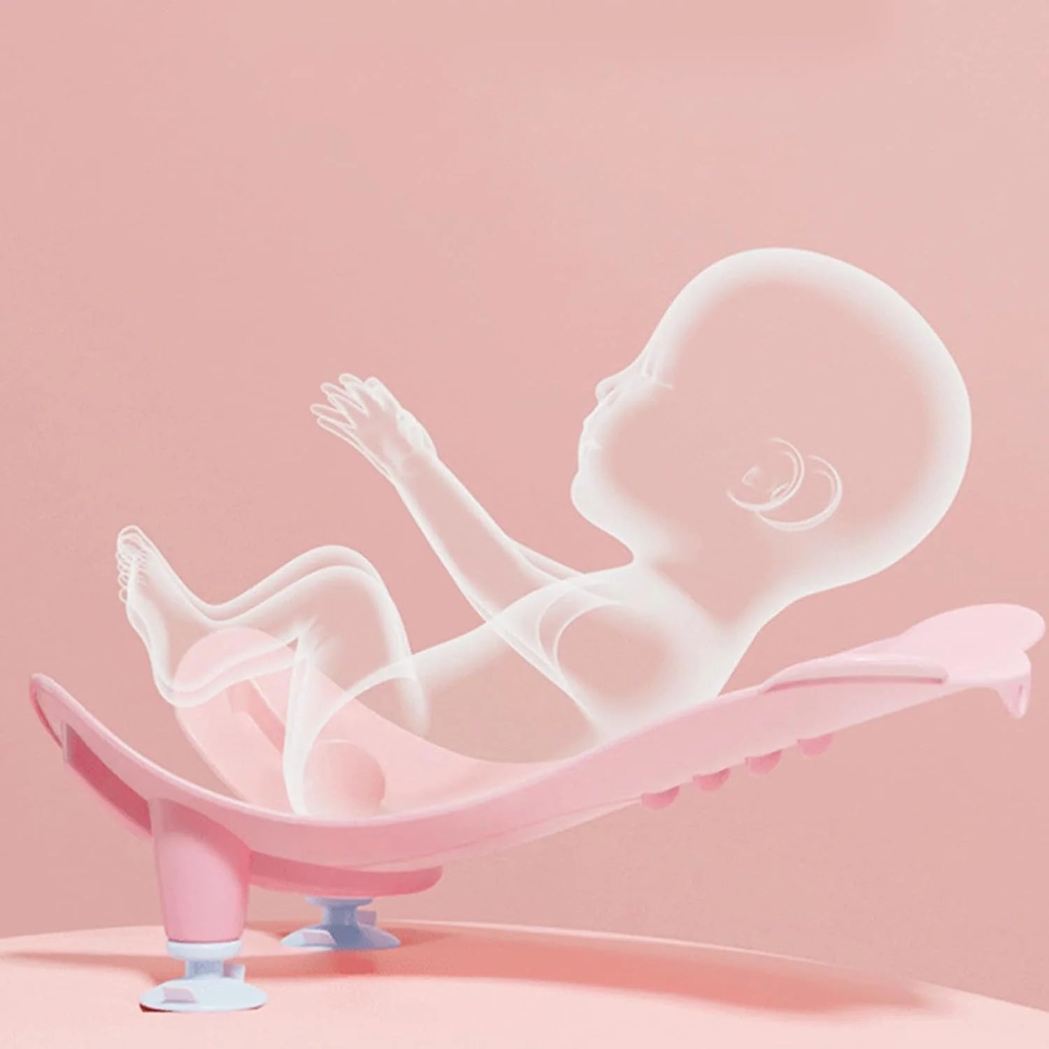 Ergonomic Infant Baby Butt Washing Foldable Basin