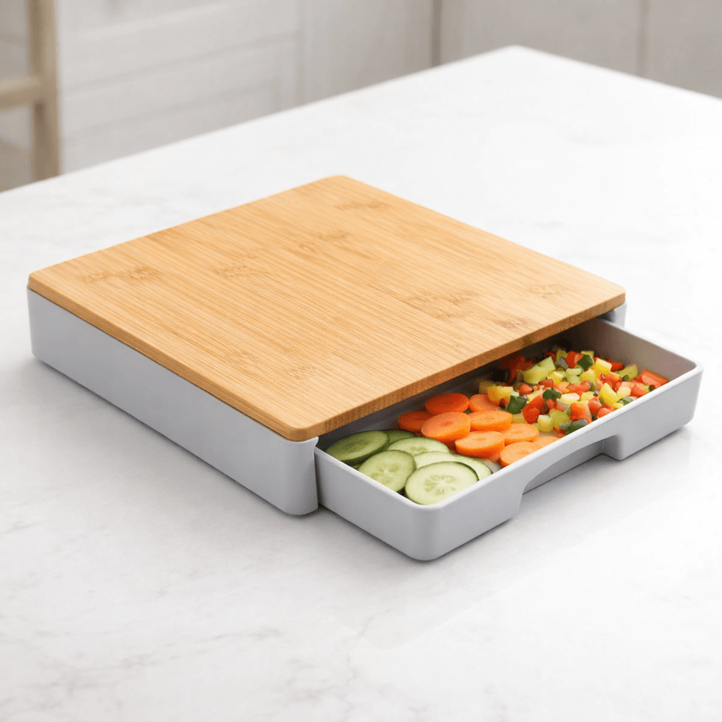 Homero Multipurpose Chopping Board with Removable Pull Out Drawer