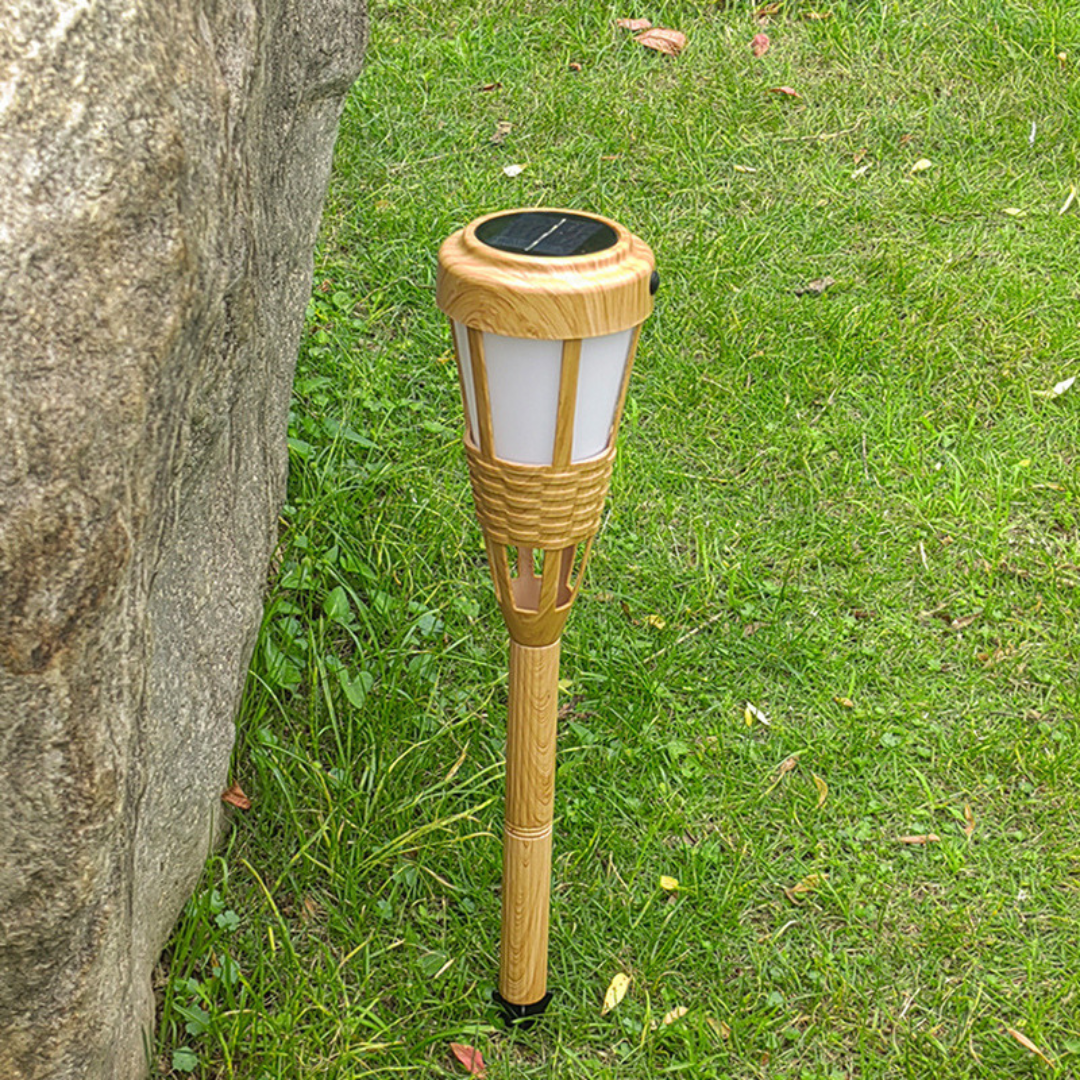 Homero Solar Flame Garden Light Outdoor Waterproof Design