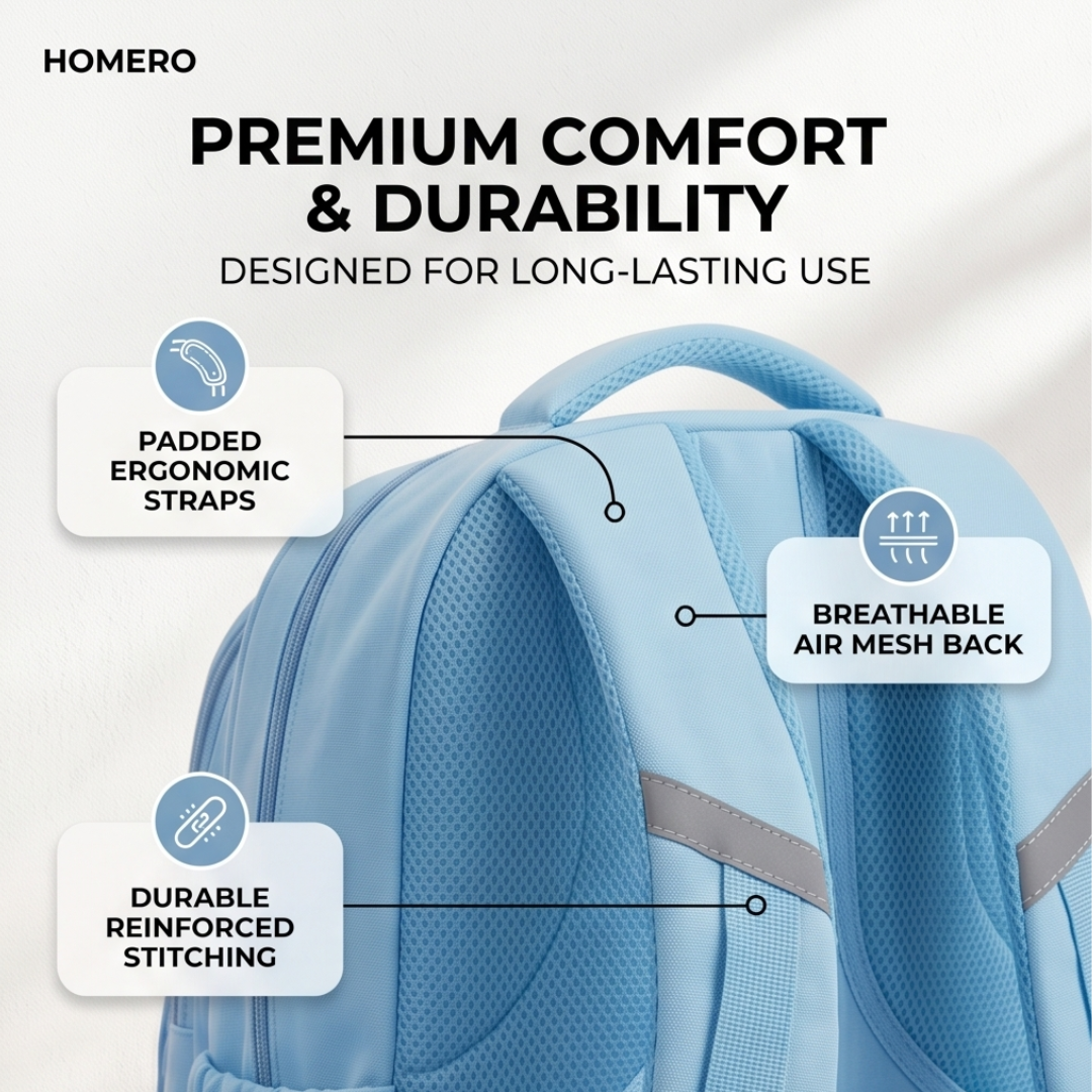 Cute School Kids Spacious Compartments Lightweight Backpack